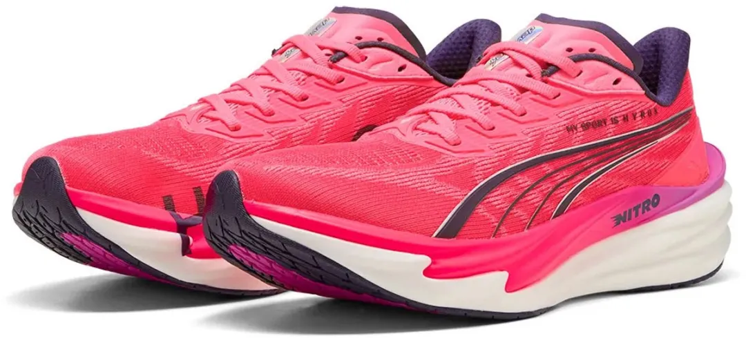 PUMA Deviate Nitro 4 Puma X Hyrox Hardloopschoenen 45 - Roze