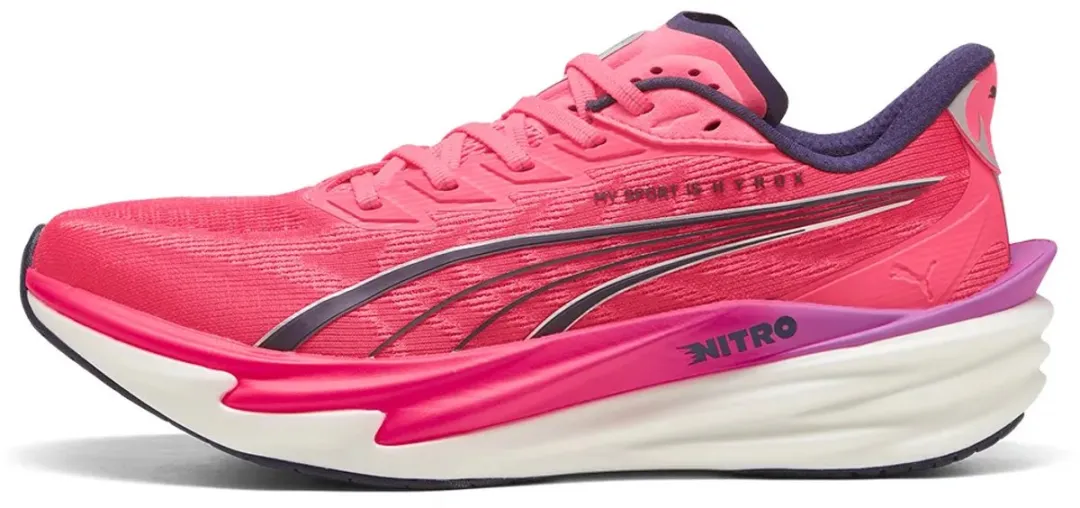 PUMA Deviate Nitro 4 Puma X Hyrox Hardloopschoenen 45 - Roze