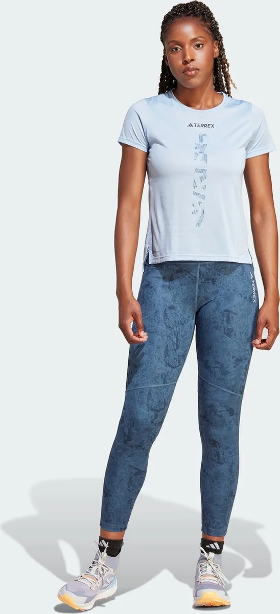Adidas Terrex Multi Allover Print Legging 40 - Blauw