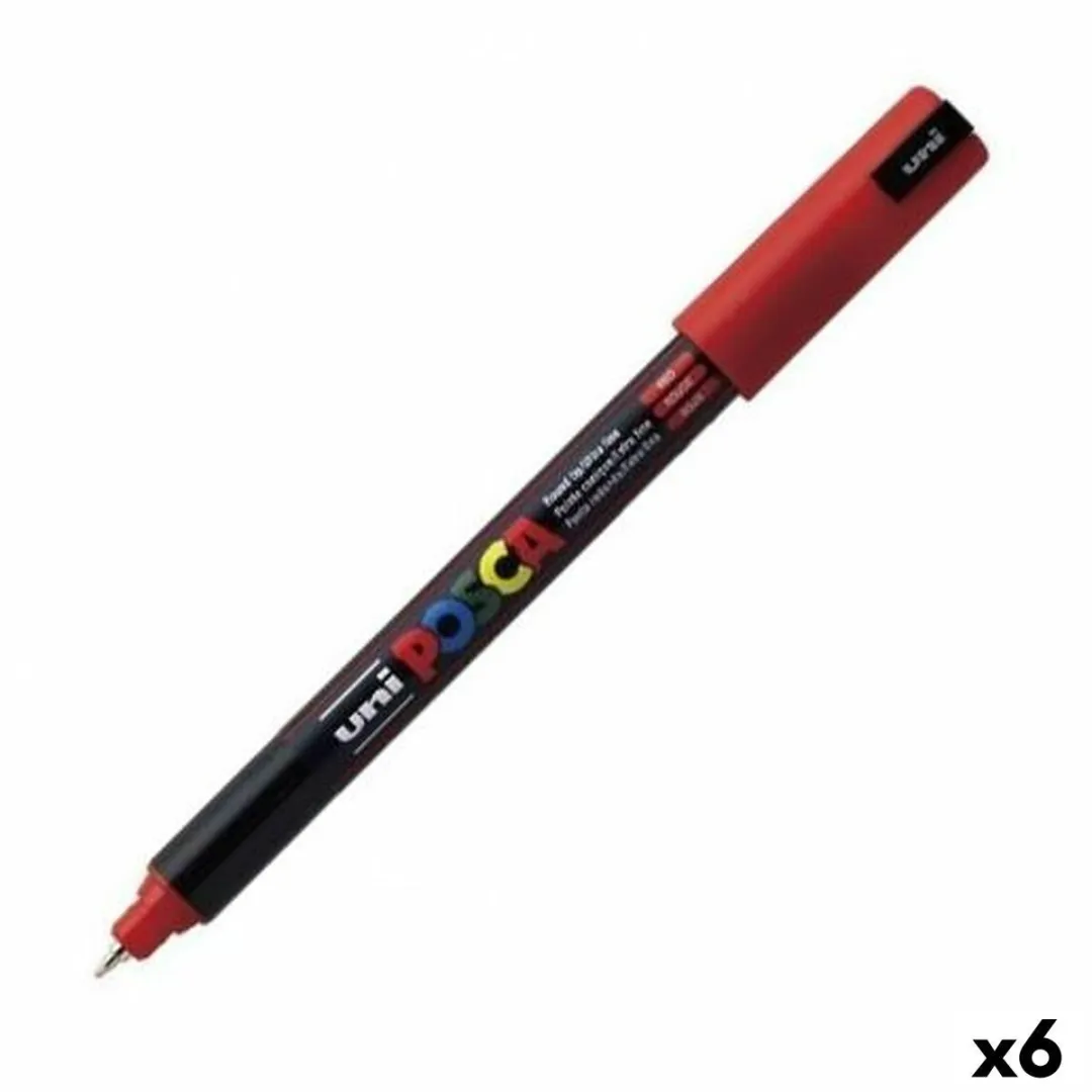 Posca PC-1MR Felt-Tip Pens - 6 Stuks Roze