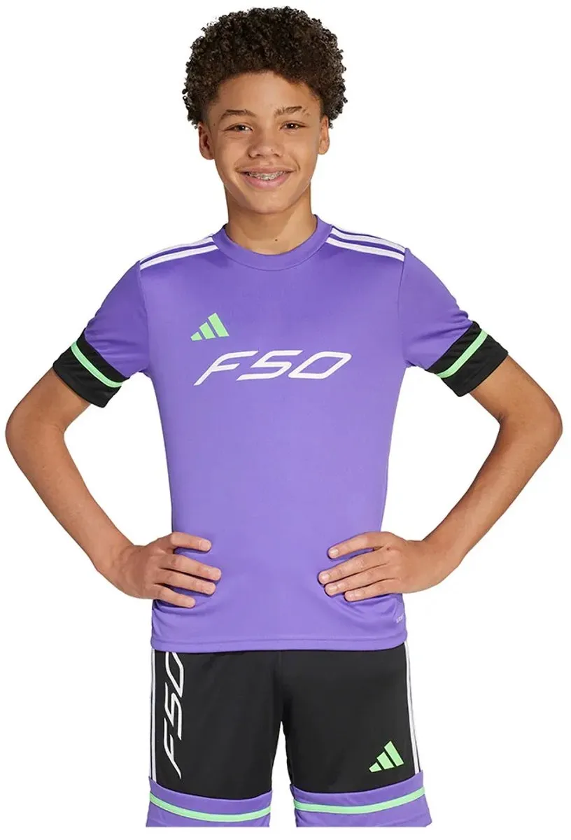 Adidas F50 T-shirt Meisjes 5-6 jaar - Paars - afbeelding 6 van 6