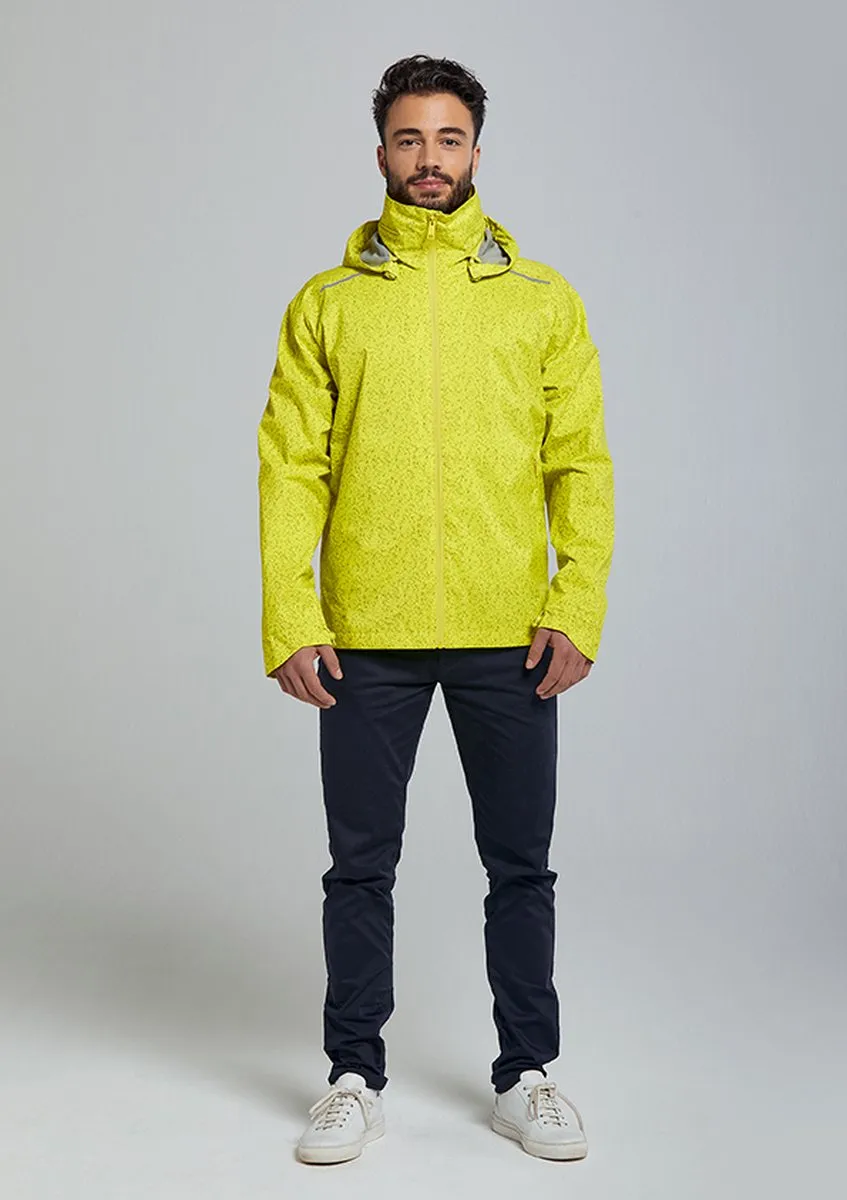 Basil Skane HiVis Regenjas - Heren - Neongeel - Maat M - afbeelding 2 van 6