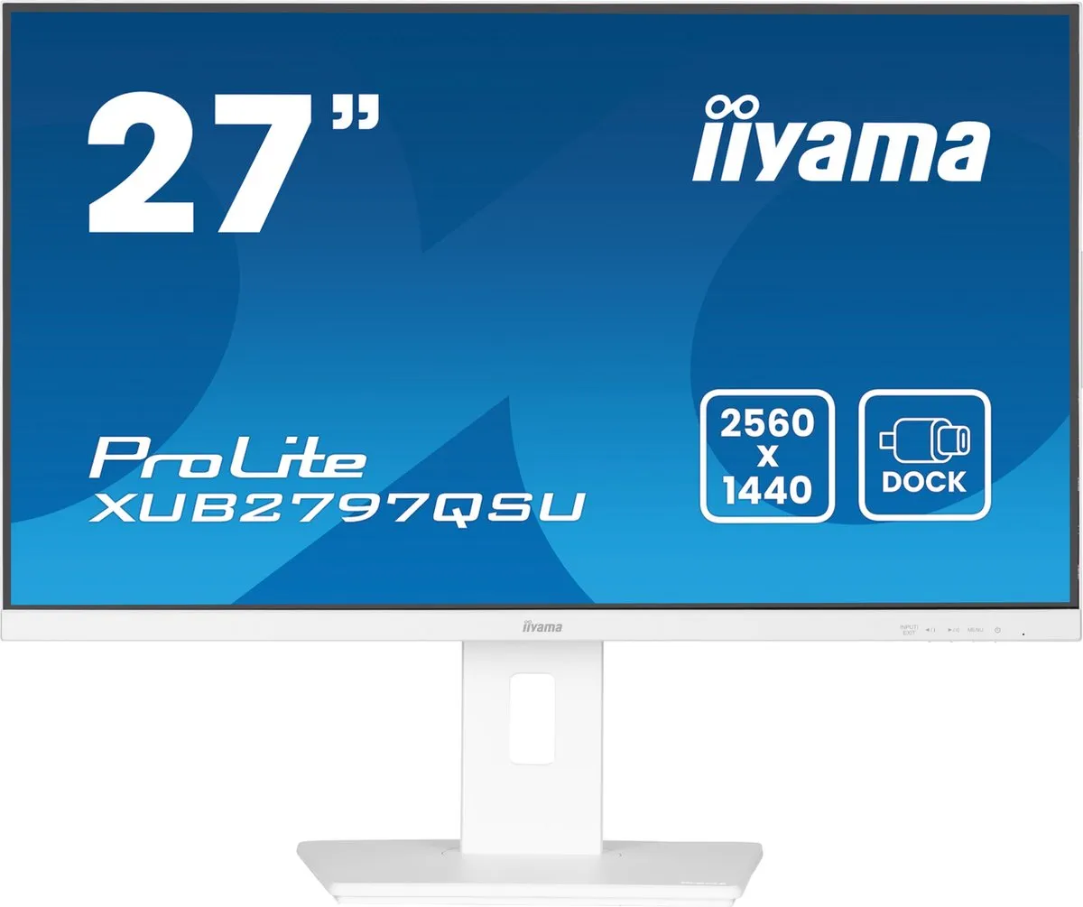 iiyama ProLite XUB2797QSU-B2 Monitor 27" - 2560x1440 IPS - Wit - afbeelding 6 van 6