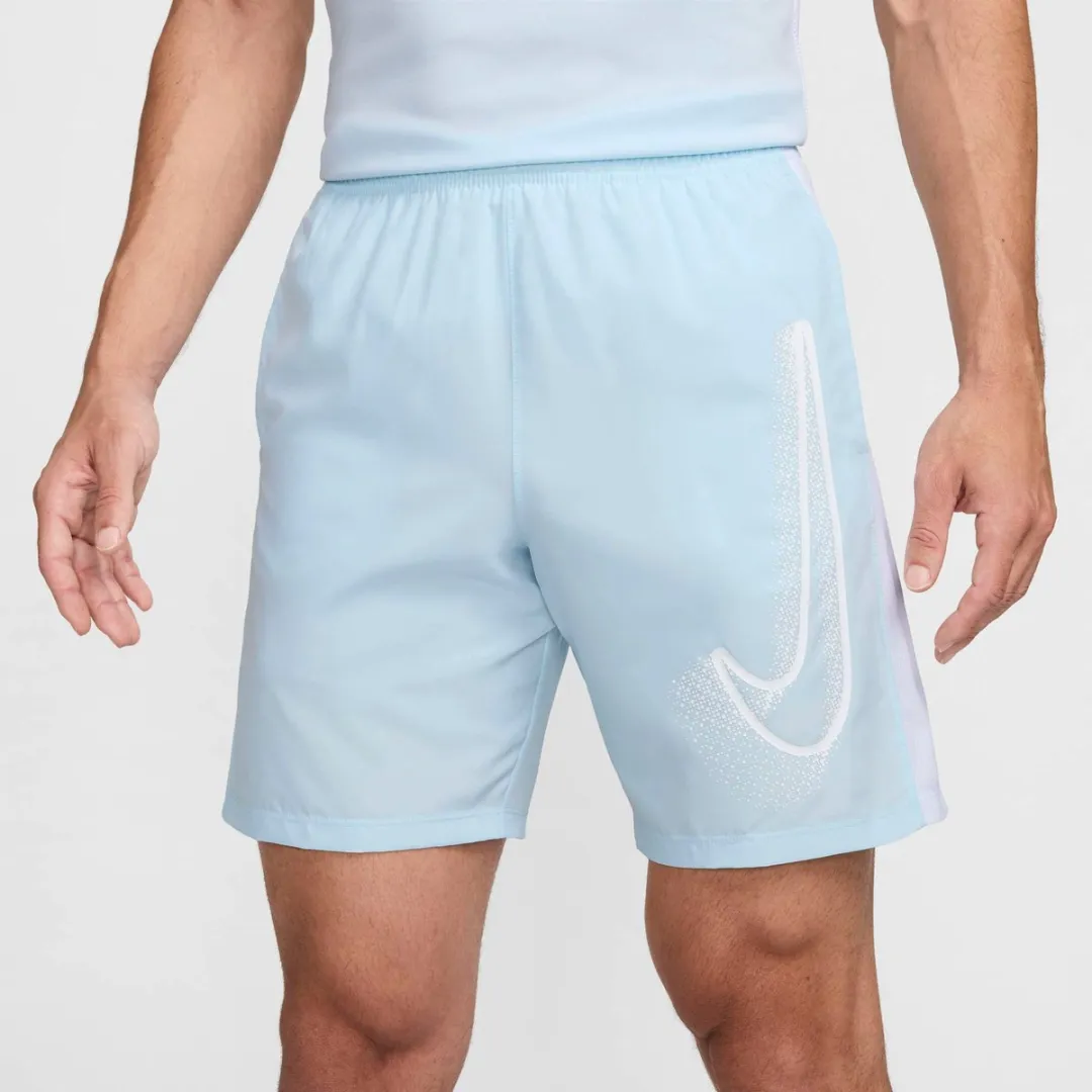 Nike Dri-FIT Academy 23 Short Heren XL - Lichtblauw/Wit