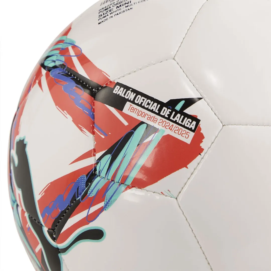 PUMA Orbita LaLiga 1 MS Mini Voetbal - White/Multicolor