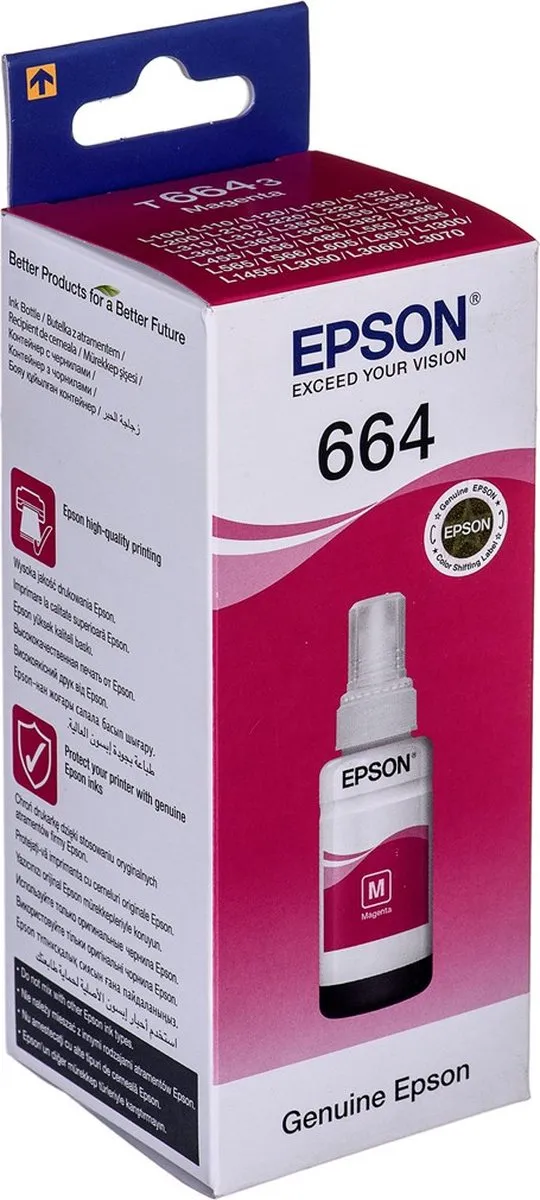 Epson T6643 Magenta Inktcartridge - 70ml