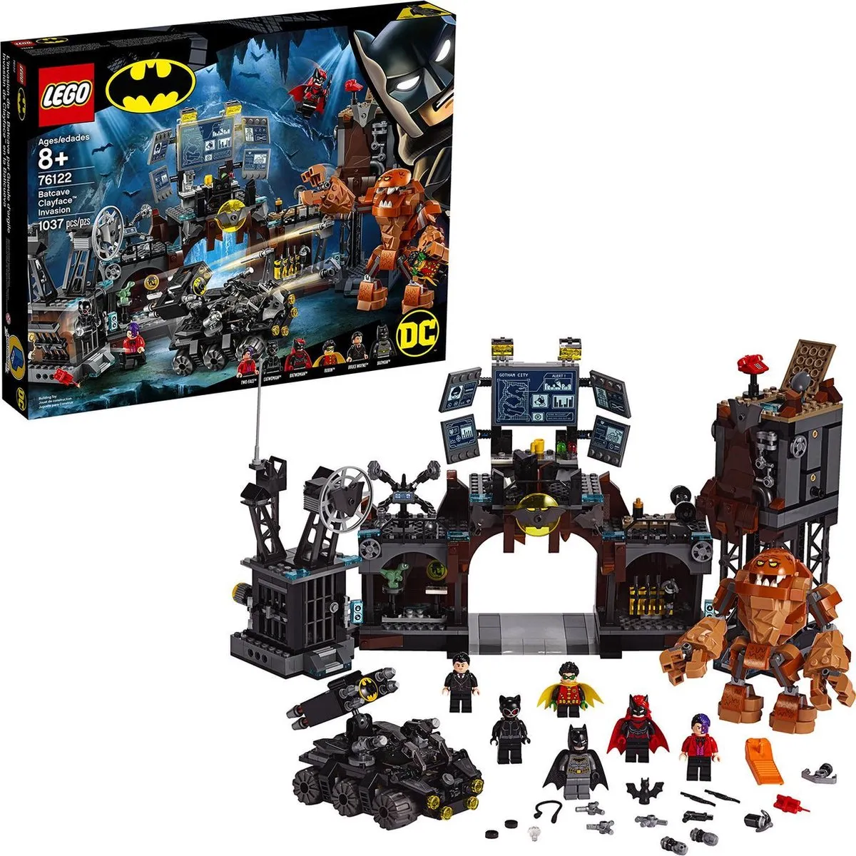 LEGO Batman Batcave Clayface 76122 - 1038 Stukken - 6 Minifiguren - Multikleur