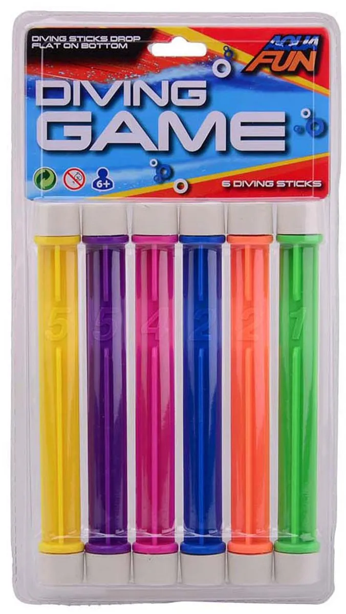 Johntoy Duikstaafjes 6 Stuks - Multicolor