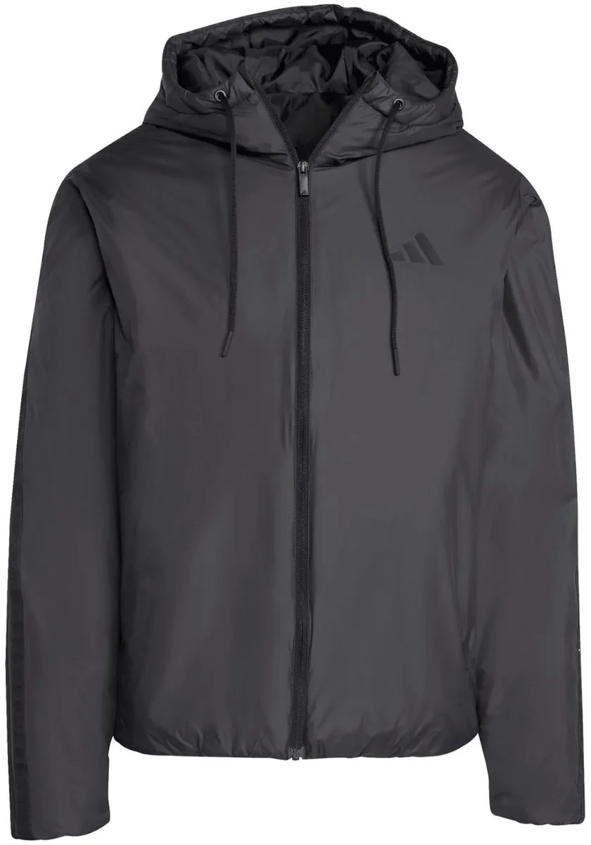 adidas Essentials Climawarm 3 Stripes Heren Jas - Zwart - Maat S