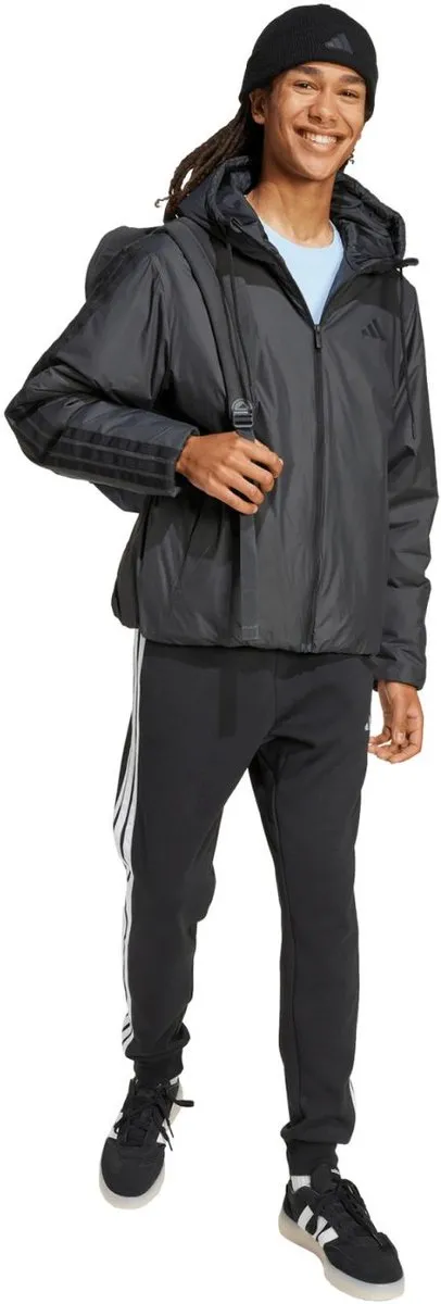 adidas Essentials Climawarm 3 Stripes Heren Jas - Zwart - Maat S
