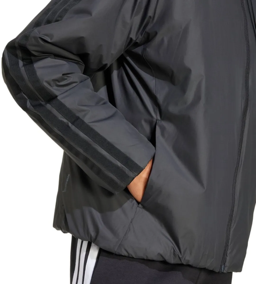 adidas Essentials Climawarm 3 Stripes Heren Jas - Zwart - Maat S