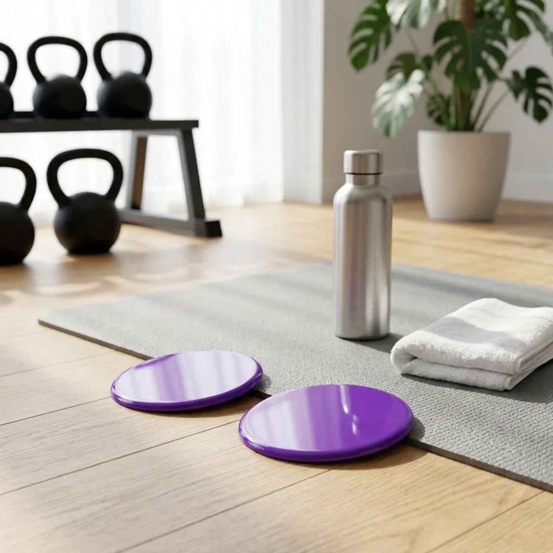 NUVEX Fitness Glijschijven Paars - 2 Stuks
