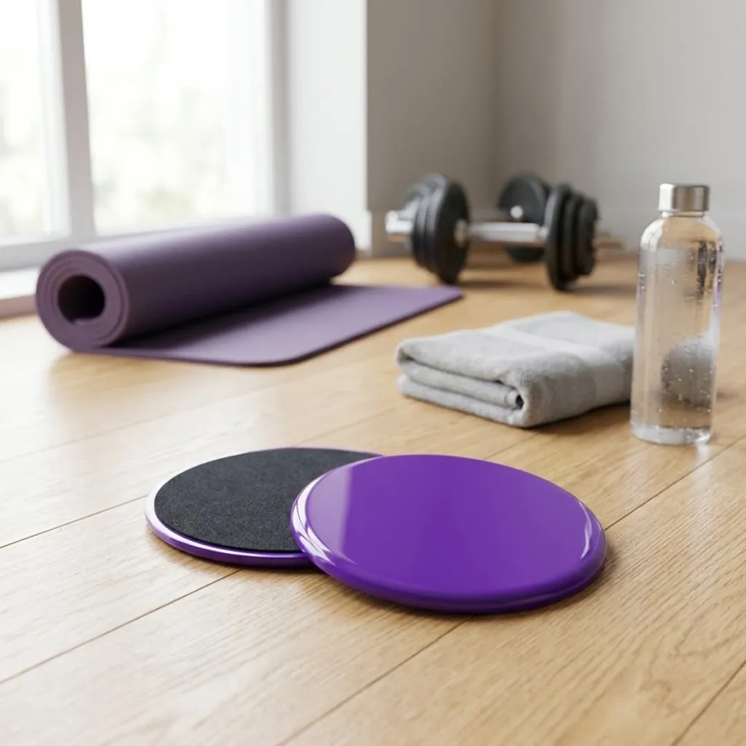 NUVEX Fitness Glijschijven Paars - 2 Stuks