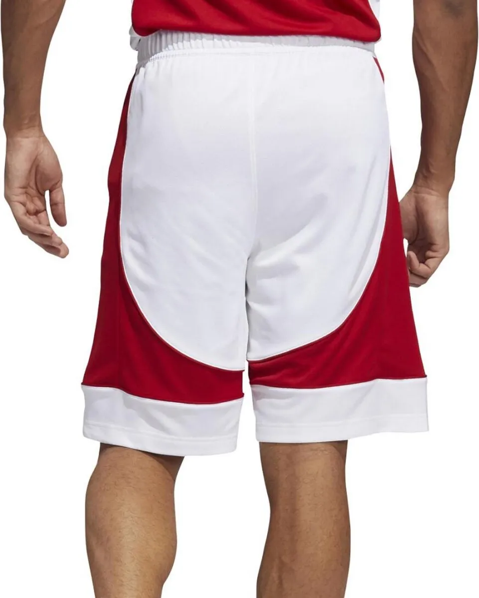 Adidas N3XT L3V3L Prime Game Basketbalshort L - Wit/Rood