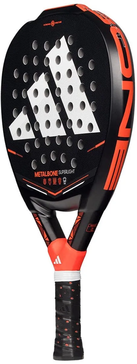 Adidas Metalbone Superlight 2026 Padelracket - Zwart/Rood