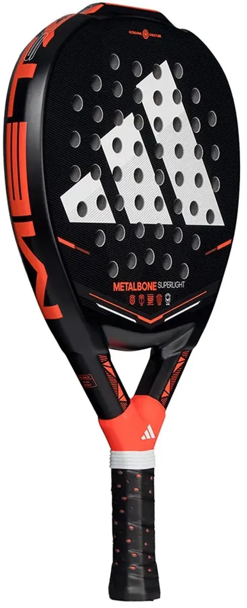 Adidas Metalbone Superlight 2026 Padelracket - Zwart/Rood