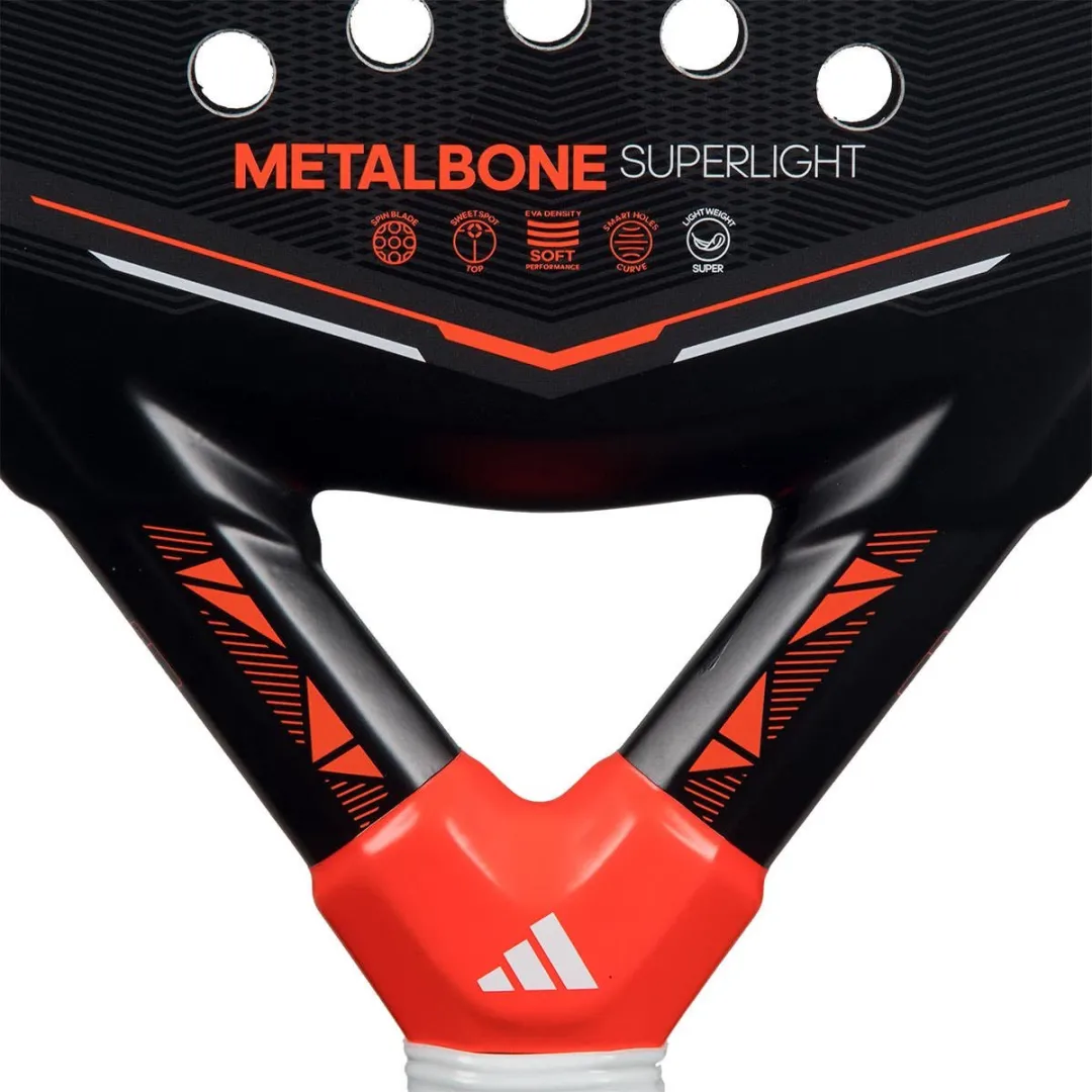 Adidas Metalbone Superlight 2026 Padelracket - Zwart/Rood