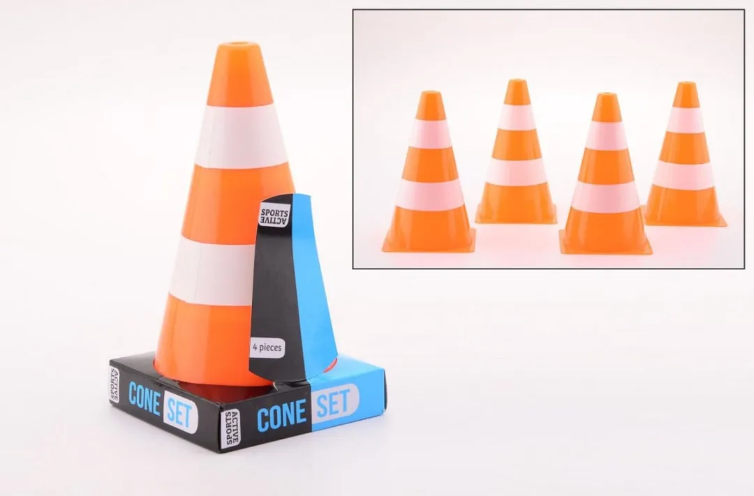 Johntoy Sport Pionnen 12 Stuks - 26 cm - Oranje