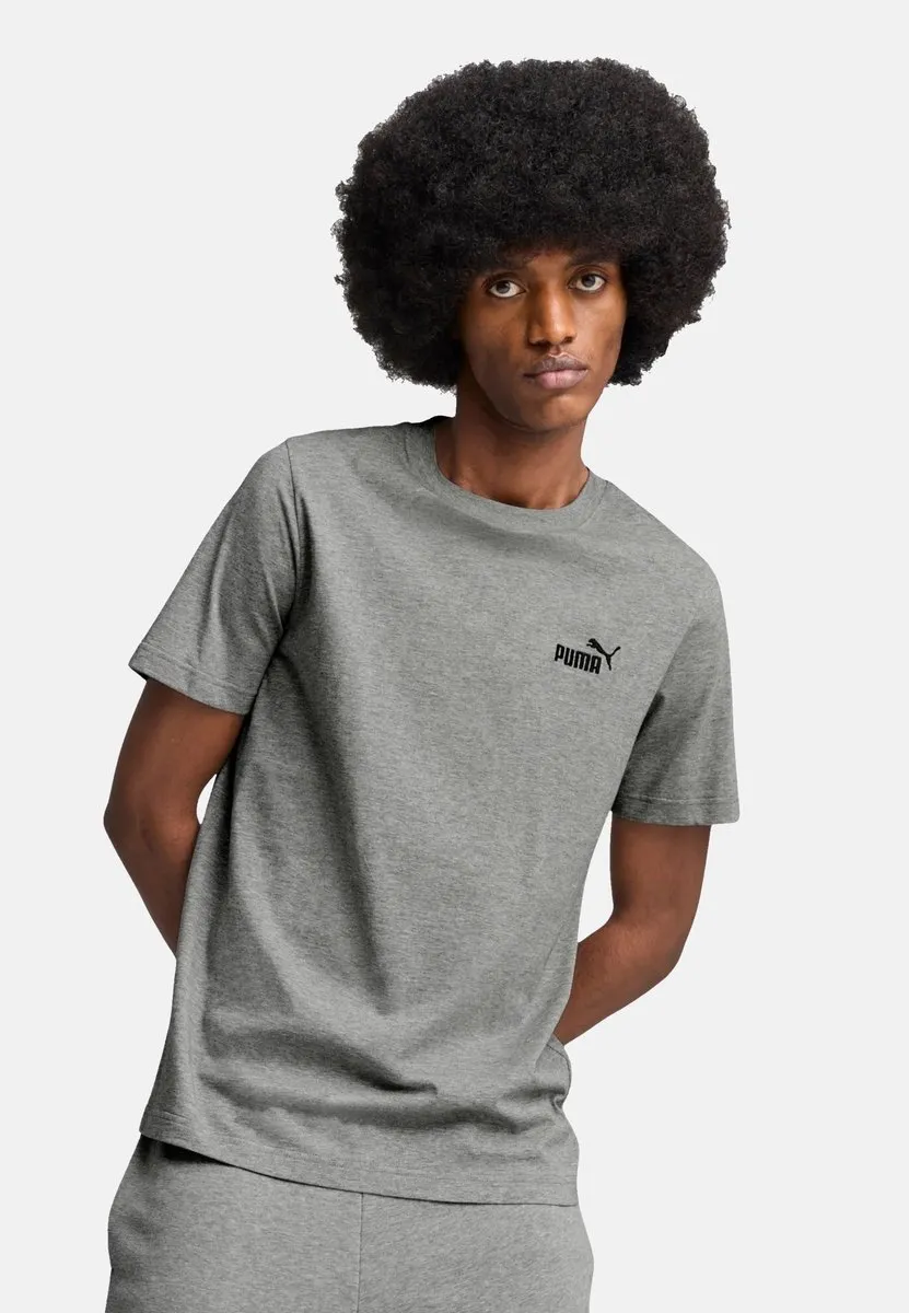 PUMA Essentials Small No.1 Logo Shirt Heren - M - Grijs/Zwart