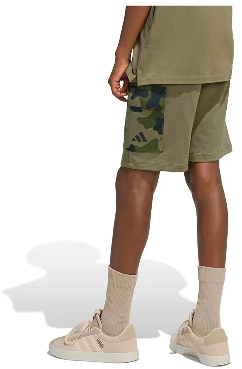 Adidas Seasonals Camo Korte Broek - 9-10 jaar - Olive Strata