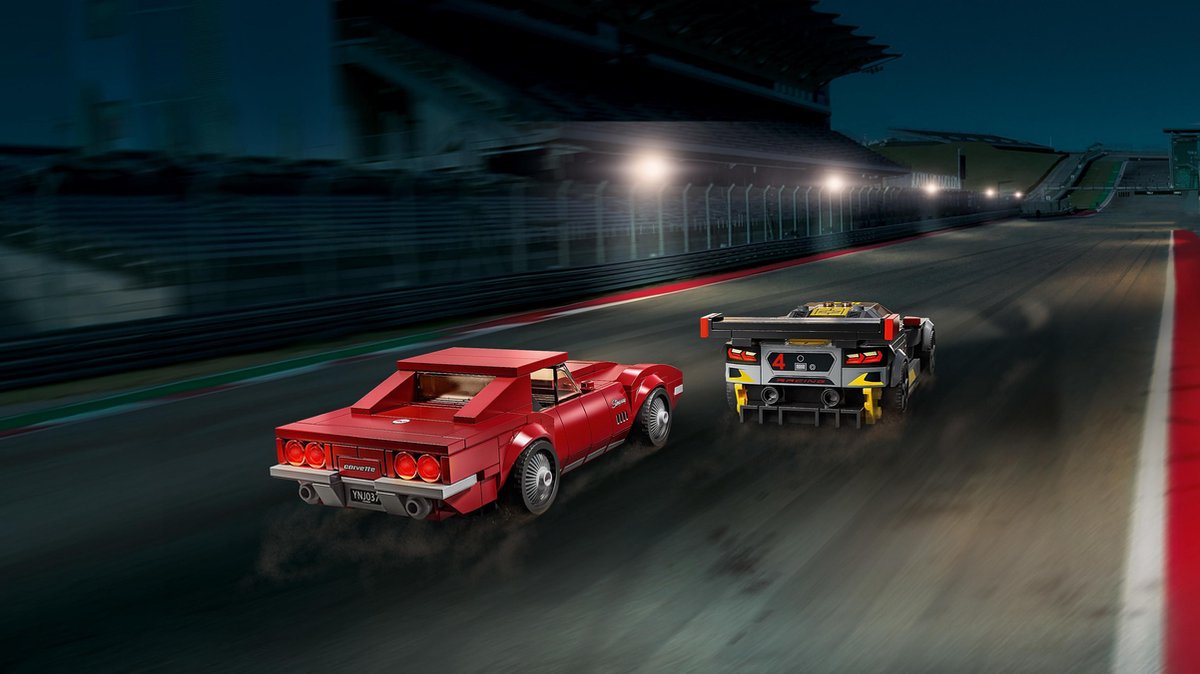 LEGO Speed Champions Chevrolet Corvette C8.R Racewagen en 1968 Chevrolet Corvette - 76903