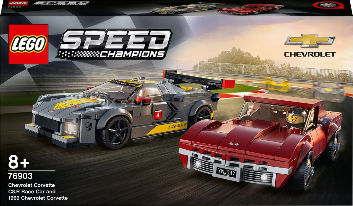 LEGO Speed Champions Chevrolet Corvette C8.R 76903 - 512 Stukken - Multikleur