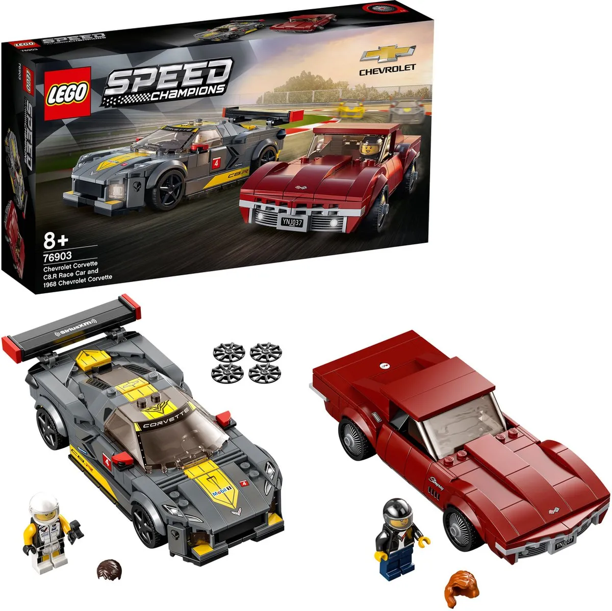 LEGO Speed Champions Chevrolet Corvette C8.R 76903 - 512 Stukken - Multikleur - afbeelding 6 van 6