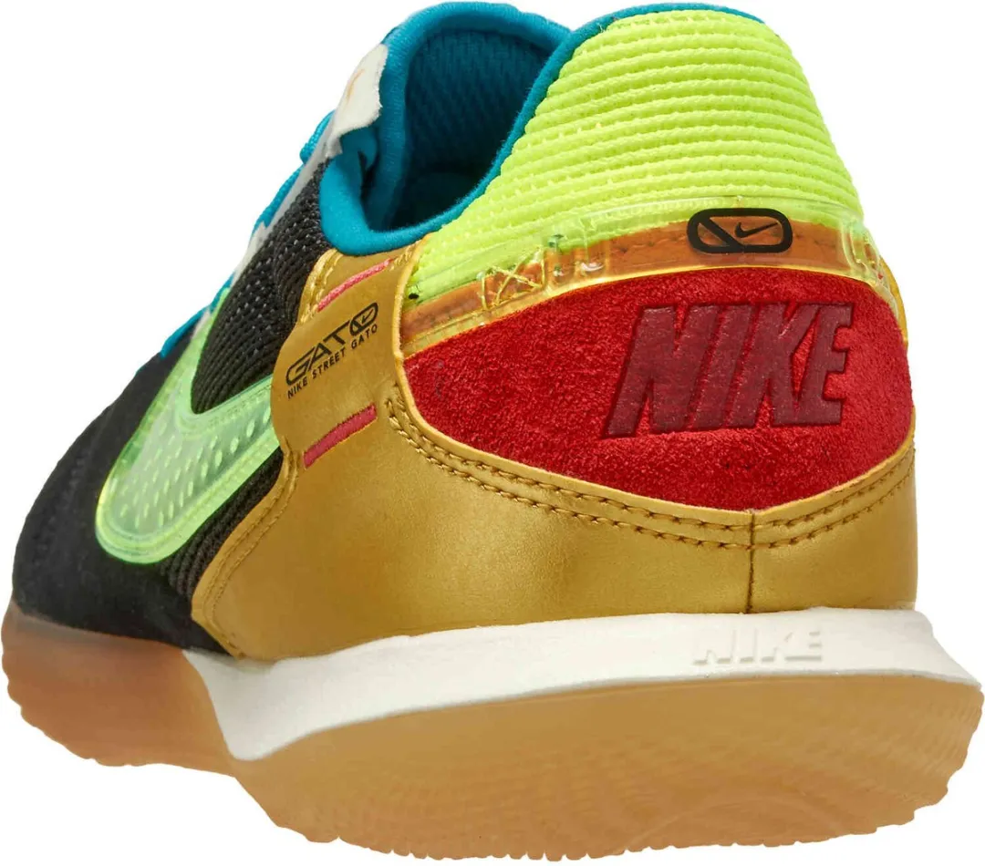 Nike Streetgato IC Voetbalschoenen - Maat 40 - Zwart/Multi Color
