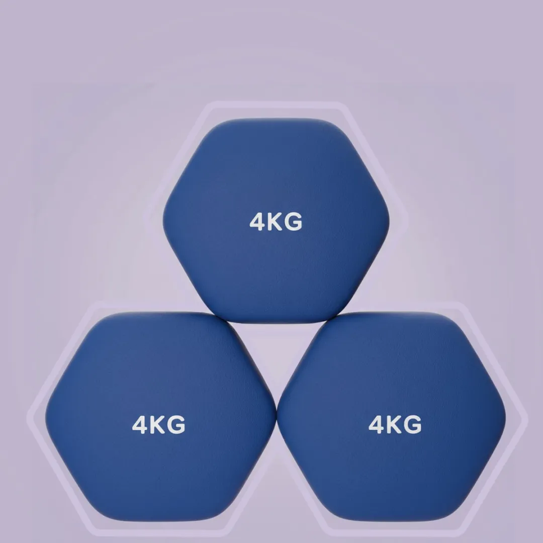 Songmics SYL908Q01 Hexagon Dumbbells 4 kg - Blauw