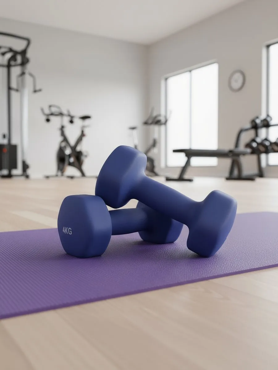 Songmics SYL908Q01 Hexagon Dumbbells 4 kg - Blauw - afbeelding 6 van 6