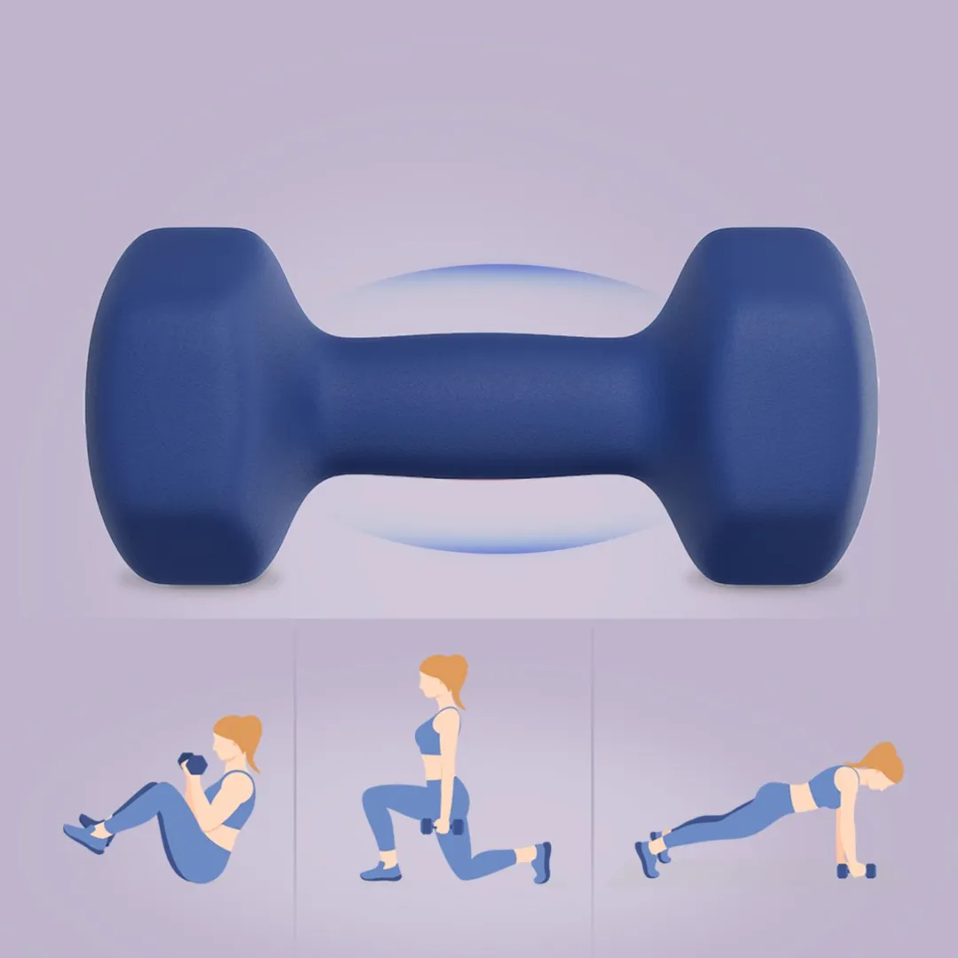 Songmics SYL908Q01 Hexagon Dumbbells 4 kg - Blauw