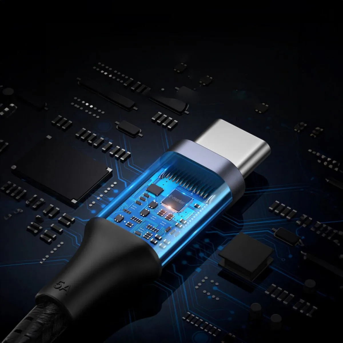 UGREEN USB-C naar USB-C Kabel 100W 0.5m - Grijs