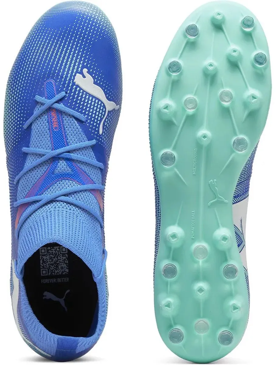 PUMA Future 7 Match Mg Voetbalschoenen 44.5 - Blauw