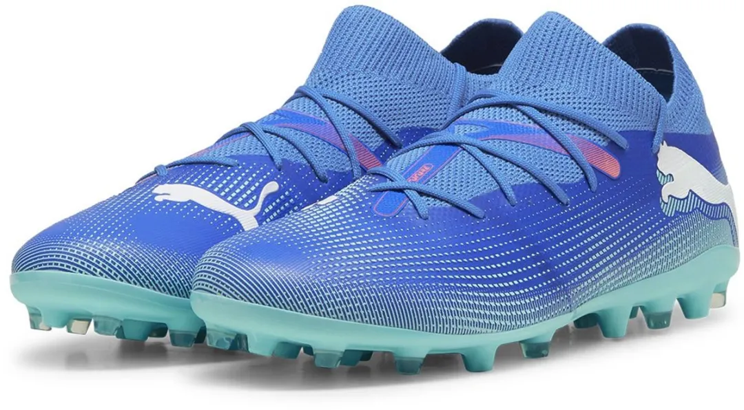 PUMA Future 7 Match Mg Voetbalschoenen 44.5 - Blauw
