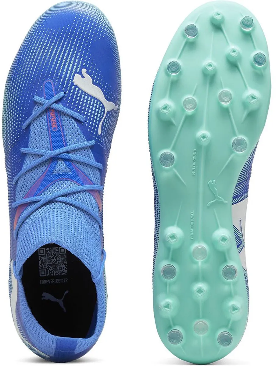 PUMA Future 7 Match Mg Voetbalschoenen 44.5 - Blauw