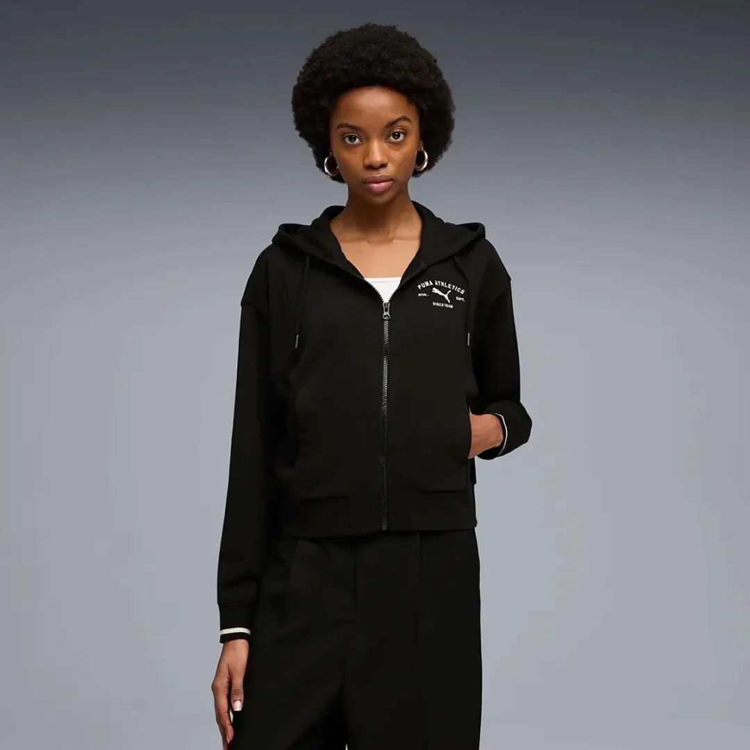 PUMA Class Comfort Full-Zip Hoodie - Vrouwen - Zwart S - afbeelding 6 van 6