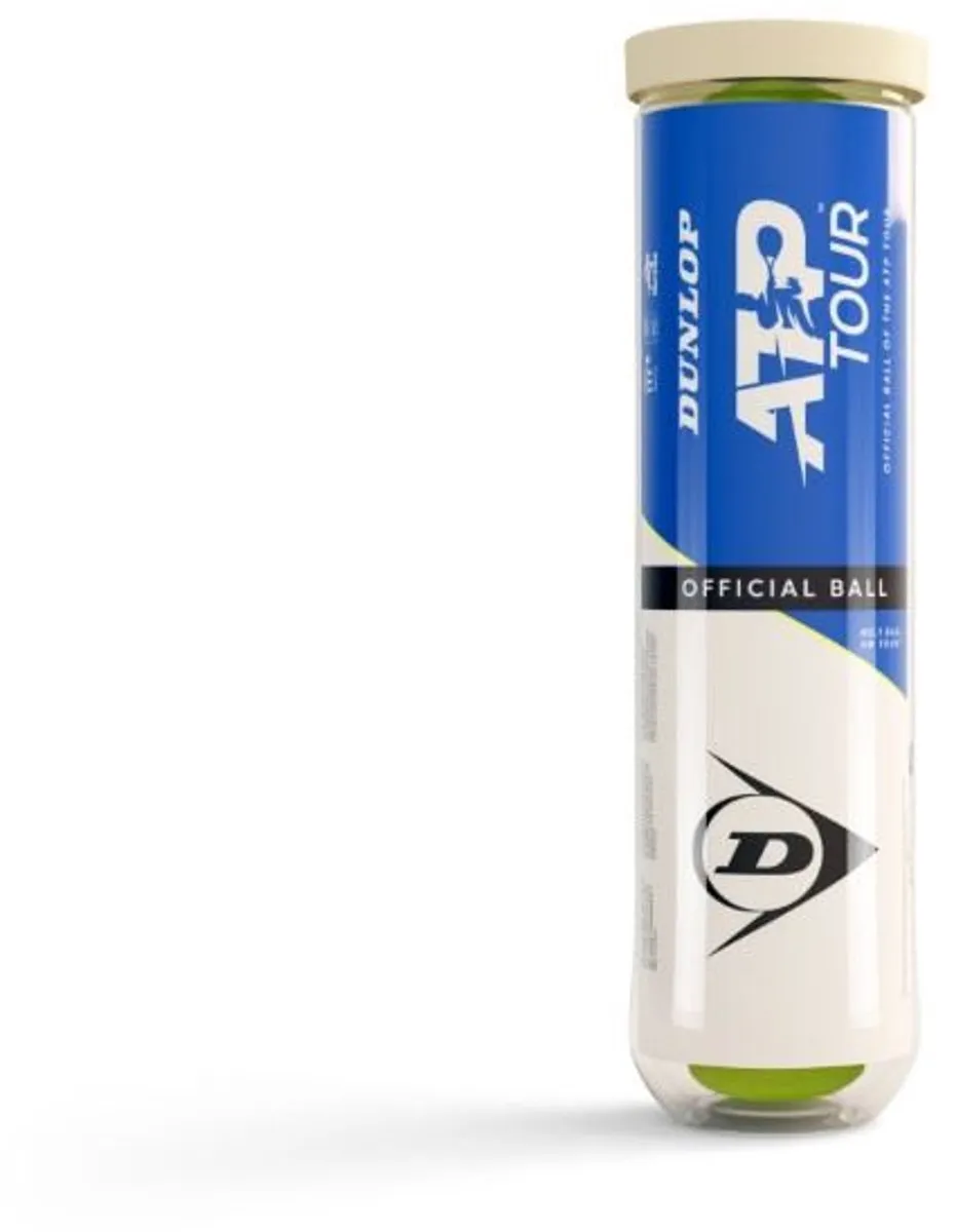 Dunlop ATP Tour Tennisballen - 4 Stuks - Geel - afbeelding 6 van 6