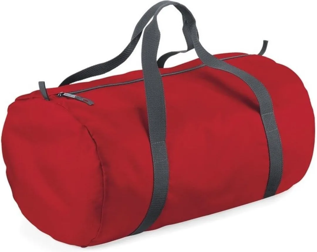 Decoris Set van 2 Sporttassen 32L - Zwart/Rood