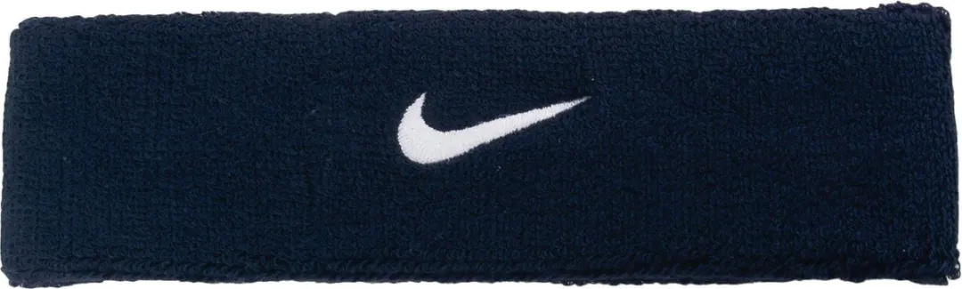 Nike Swoosh Zweetband - Navy/Wit