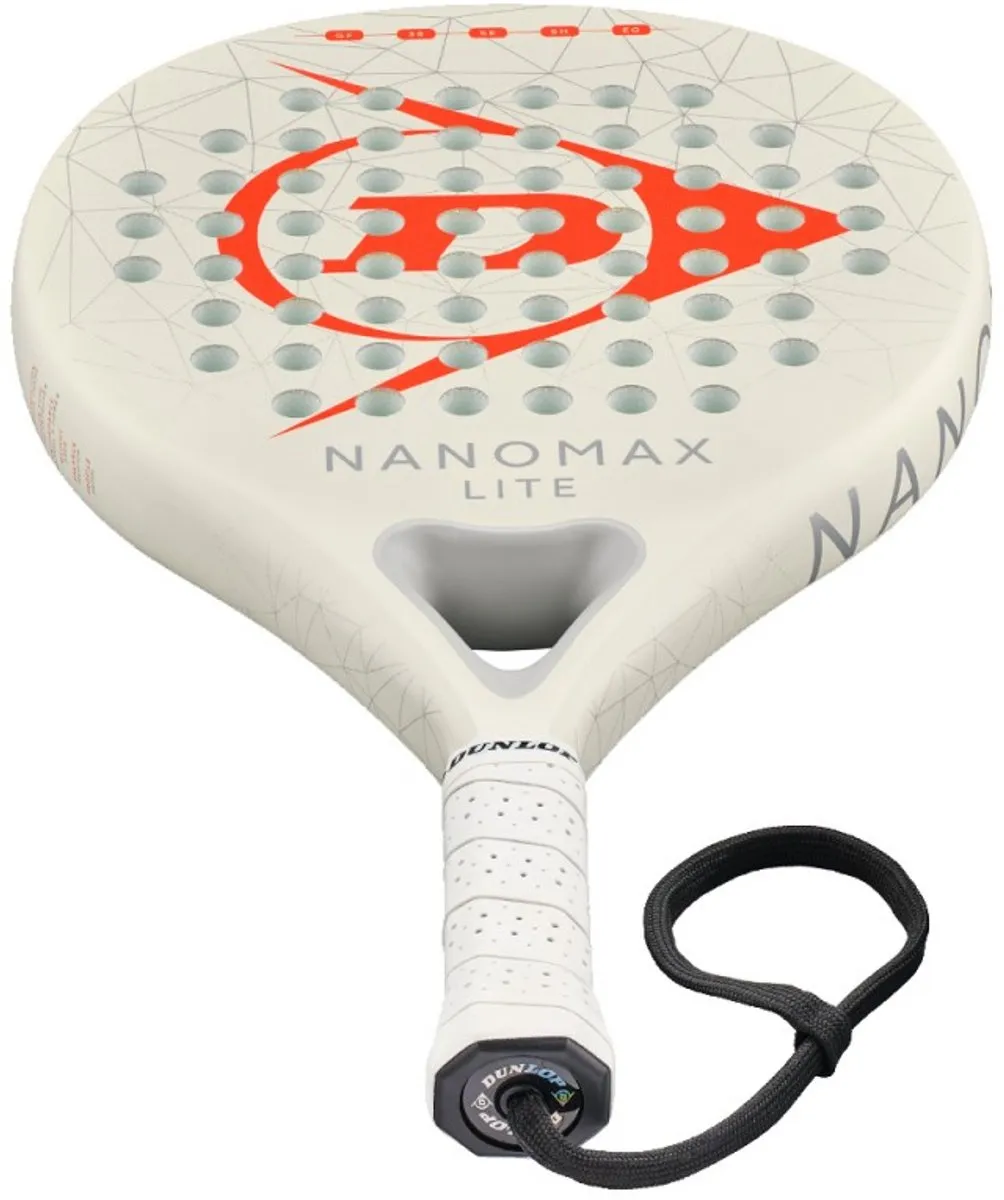 Dunlop PDL 26 NanoMax Lite Padelracket - Wit/Orange