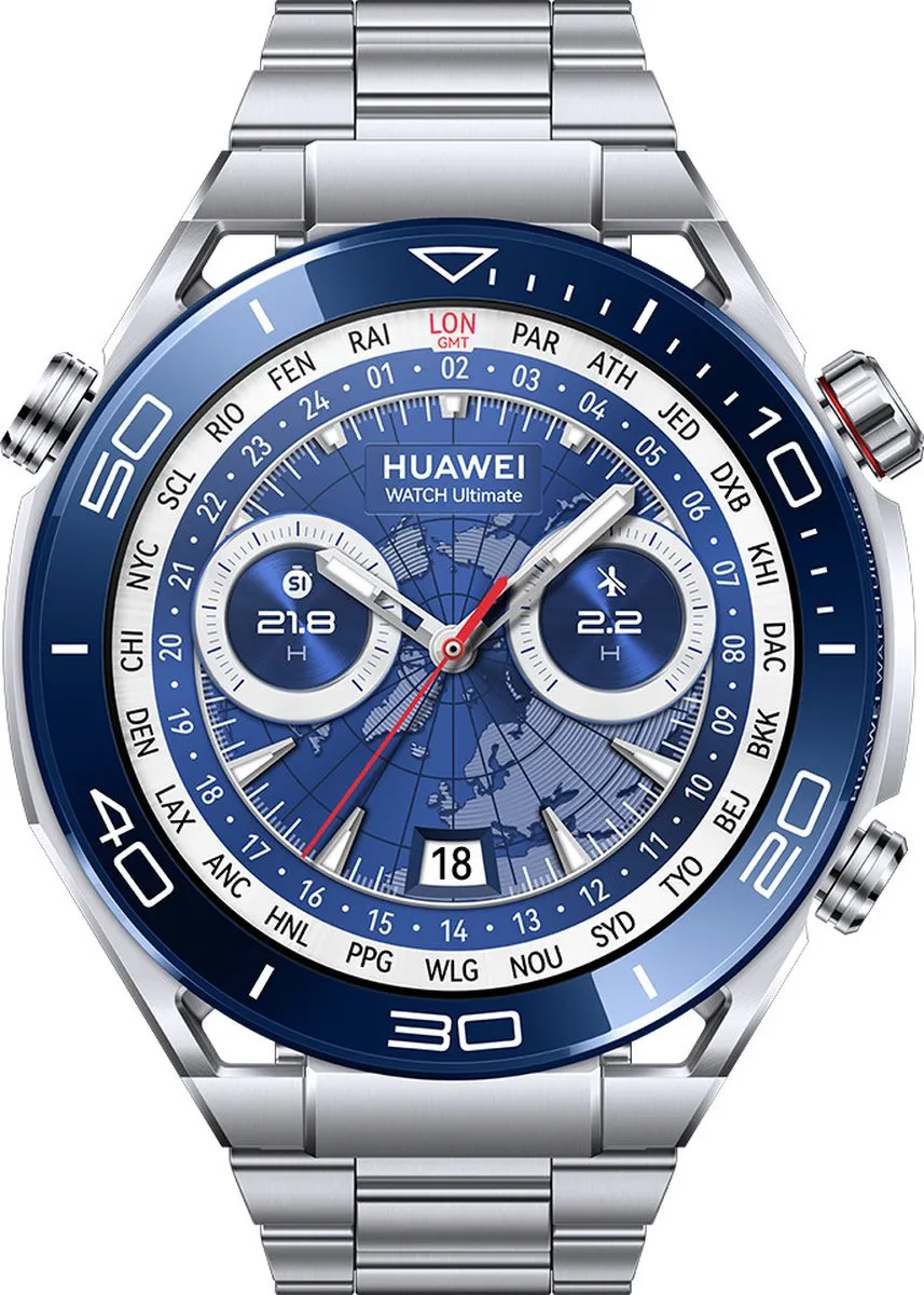 Huawei Watch Ultimate Voyage - 48mm - Blauw