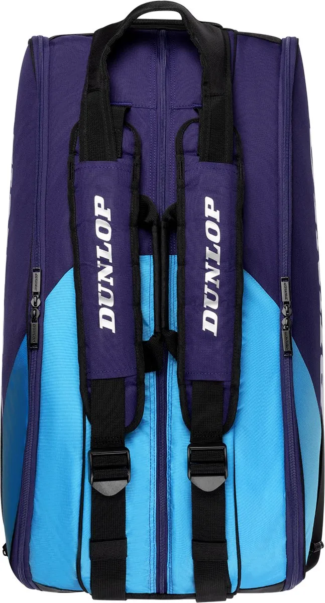 Dunlop FX-Performance 8RKT Tennistas - 8 Rackets - Violet/Zwart/Cyaan