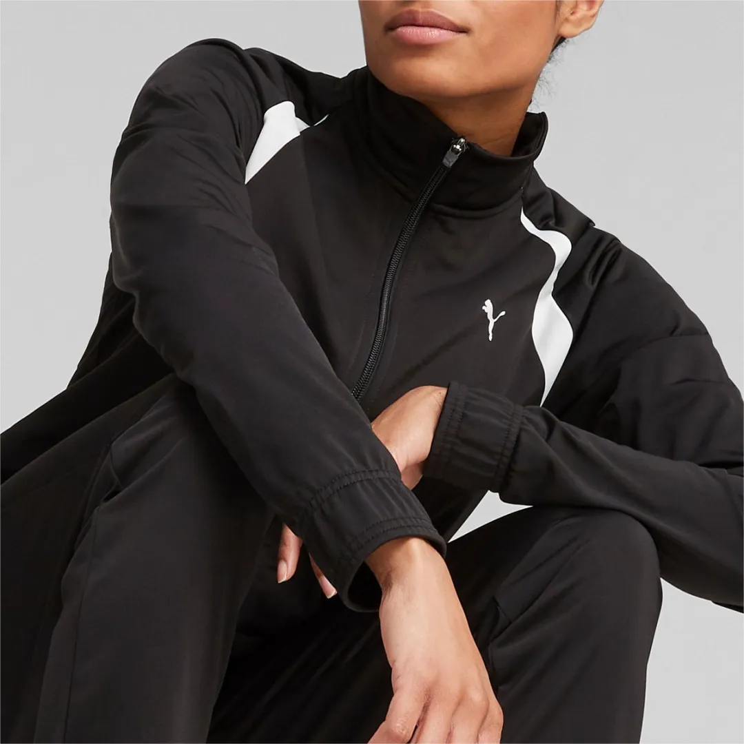 PUMA Baseball Tricot Trainingspak - XS - Zwart/Wit