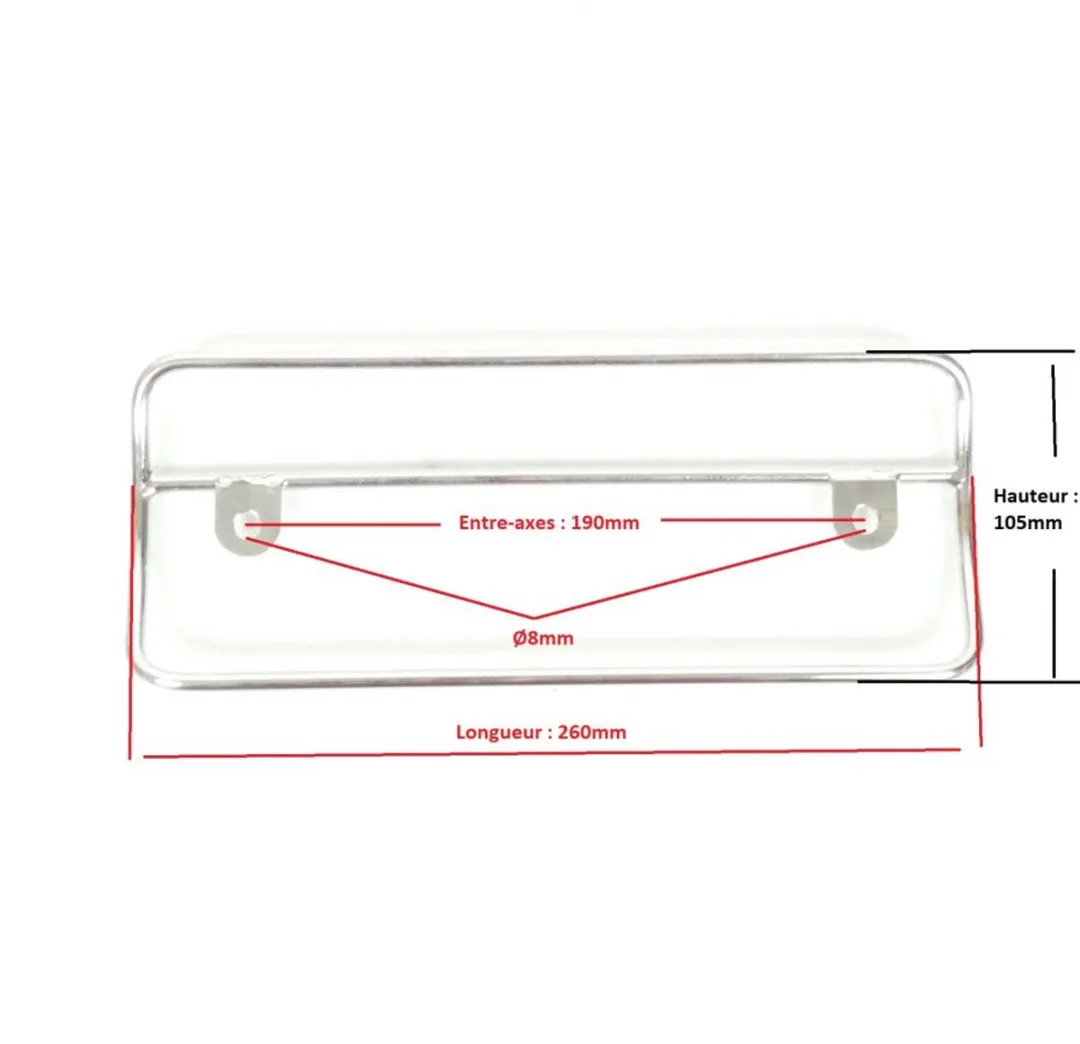 Peugeot 50 Vivacity Uitlaatbescherming 260mm - Chromé