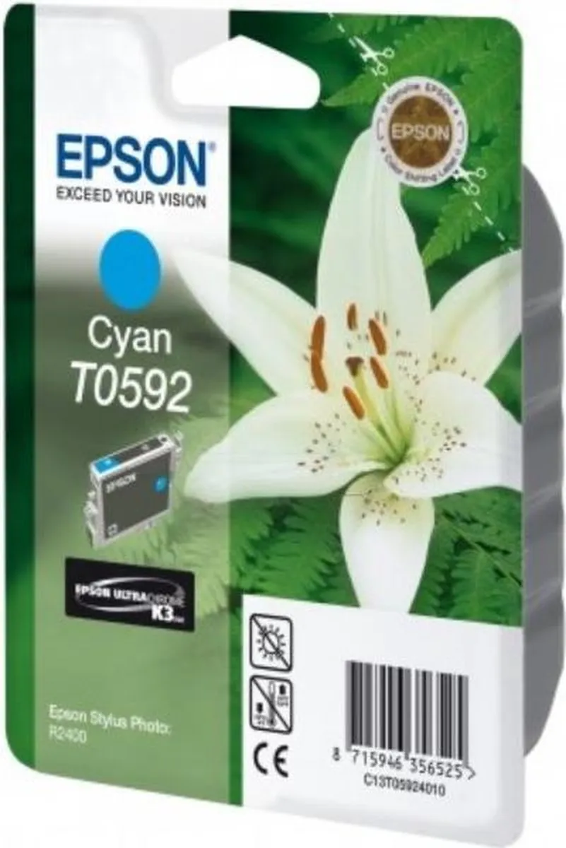Epson T0592 Cyaan Inktcartridge - 520 Pagina's