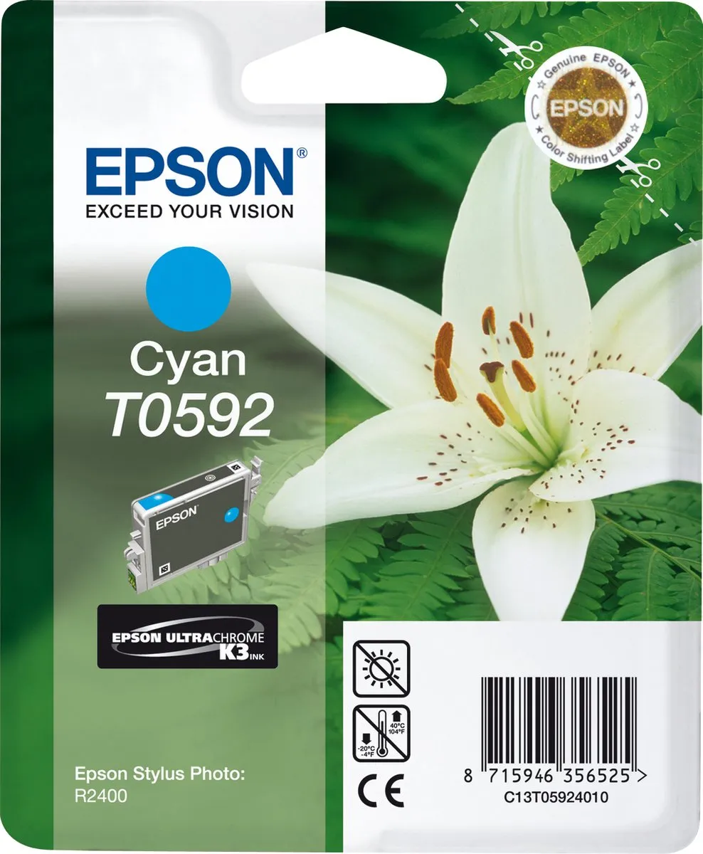 Epson T0592 Cyaan Inktcartridge