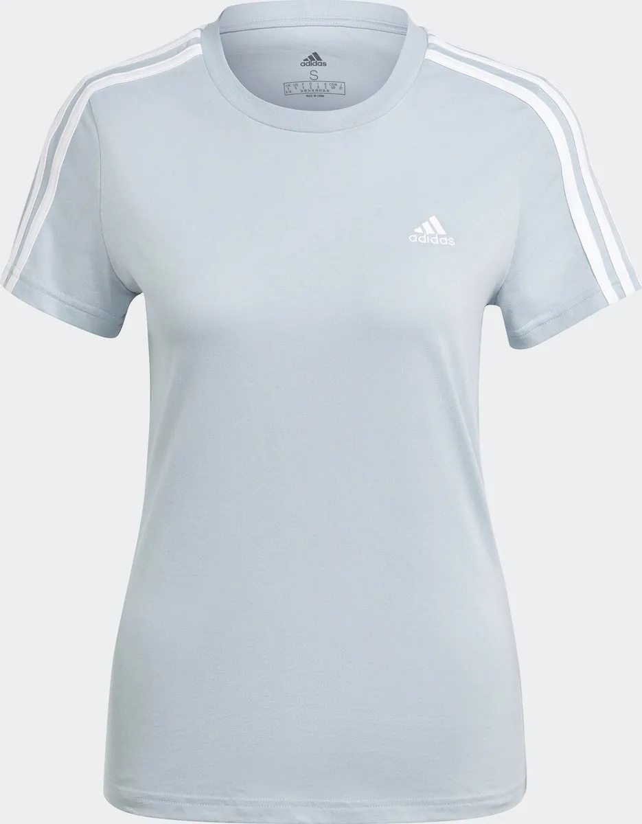 adidas Sportswear Essentials Slim 3-Stripes T-shirt L - Blauw