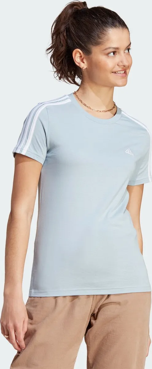 adidas Sportswear Essentials Slim 3-Stripes T-shirt L - Blauw