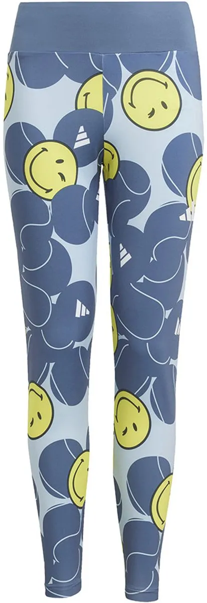 adidas X Smileyworld Training Leggings 5-6 jaar - Wonder Blue