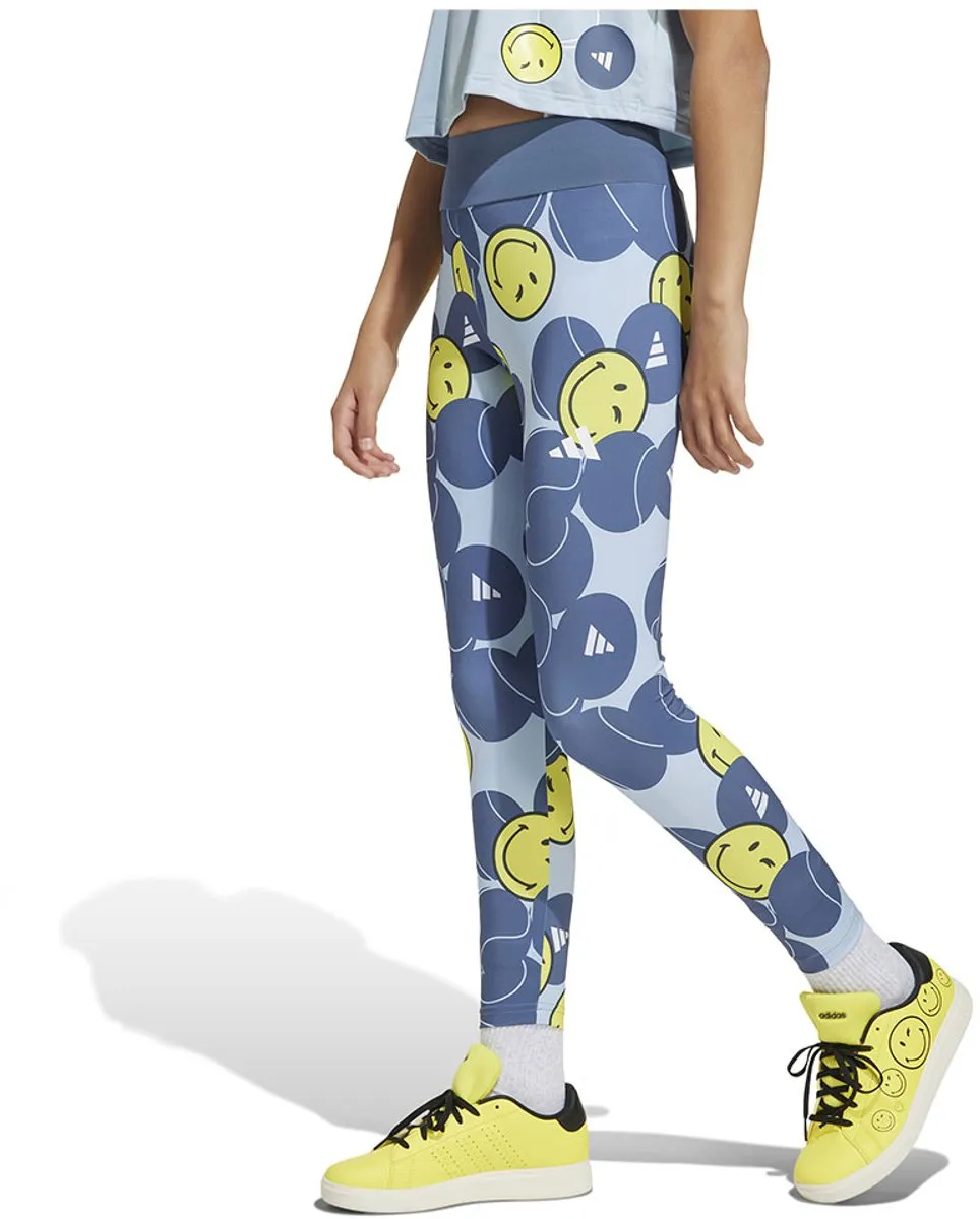 adidas X Smileyworld Training Leggings 5-6 jaar - Wonder Blue